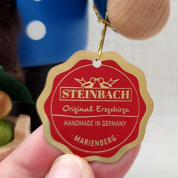Steinbach Chubby Wine Maker Man w/ Grapes 10" Nutcracker Doll - Made in Germany - Picture 8 of 8